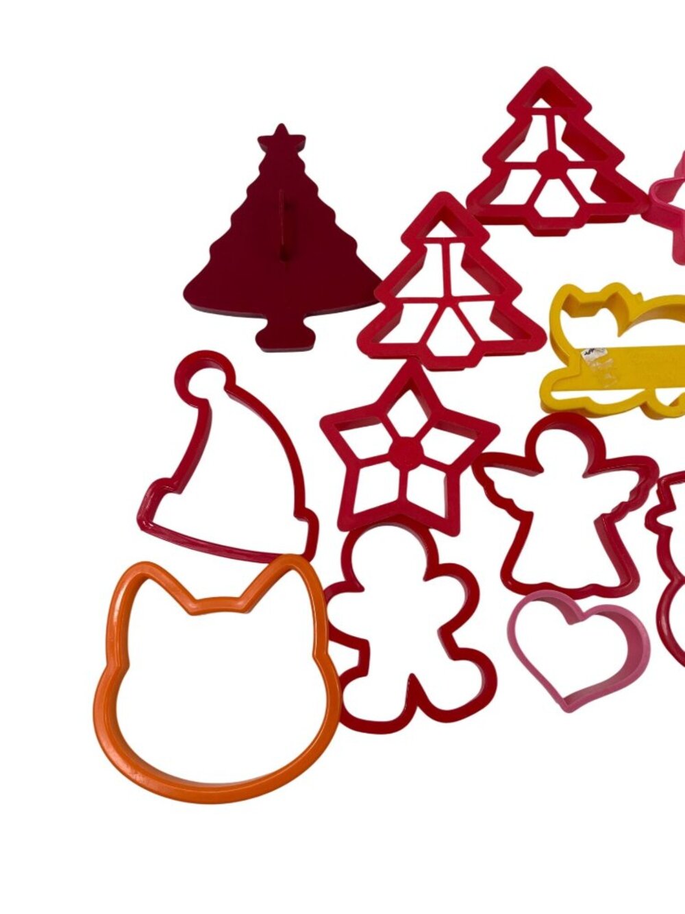 20-Piece Holiday Plastic Cookie Cutters Christmas Halloween Assorted Shapes - Picture 2 of 5